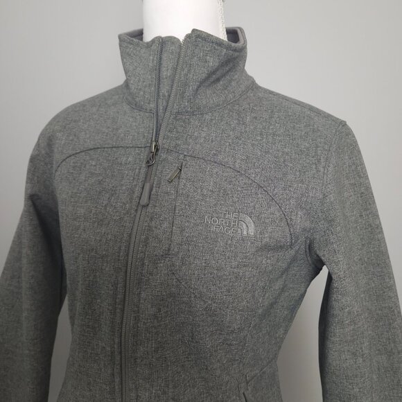 The North Face S Women’s Jacket Full-Zip Heather Gray Fleece Lined – Small - Picture 2 of 7